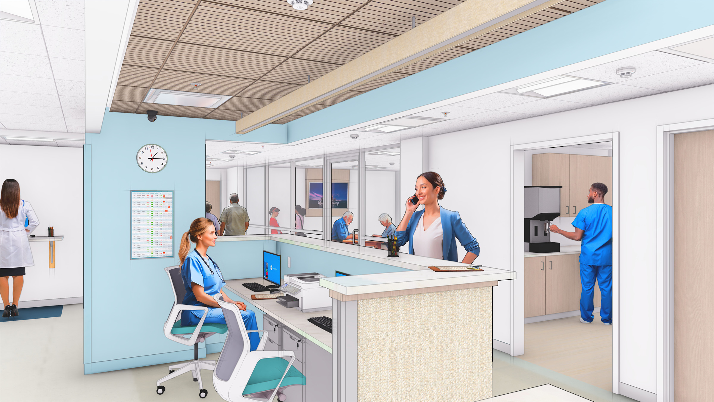 Franklin Hospital nurse station
